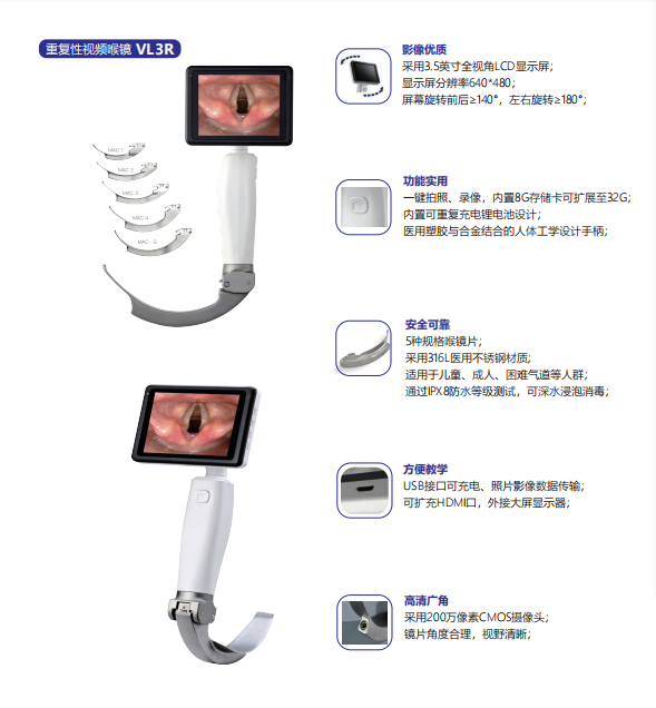 VL3R麻醉視頻喉鏡