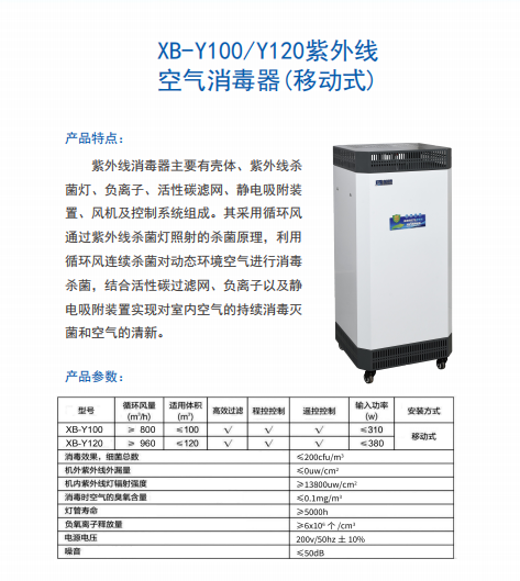 紫外線空氣消毒機(jī)（移動式）